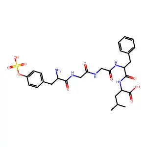 亮氨酸脑啡肽磺化物 structure