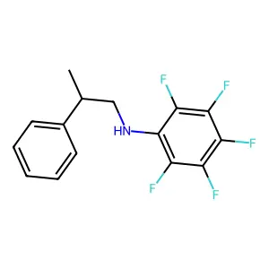 2,3,4,5,6-pentafluoro-N-(2-phenylpropyl)aniline structure