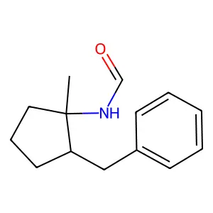 (2-Benzyl-1-methylcyclopentyl)methanimidic acid structure