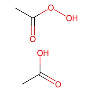 Ethaneperoxoic acid, mixt. with acetic acid structure