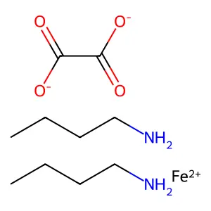 双(丁胺)草酸根合铁 structure