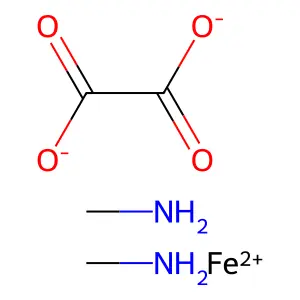 双(甲胺)草酸根合铁 structure