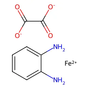 Iron, (1,2-benzenediamine-N,N')(ethanedioato(2-)-O,O')- structure