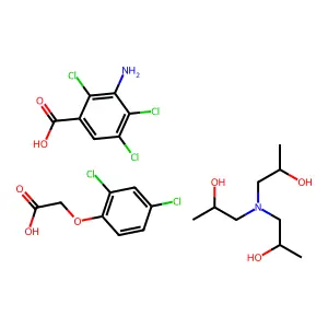 2,4-D mixture with Picloram structure