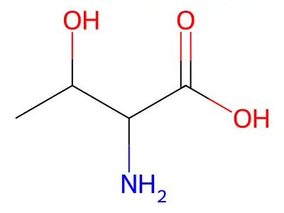 2-氨基-3-羟基丁酸 structure
