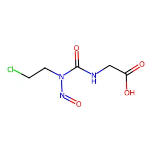 N-(2-chloroethyl)-N-nitrosocarbamoylglycinamide structure