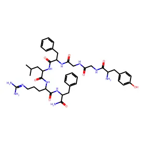 enkephalin-Leu, Arg(6)-PheNH2(7)- structure
