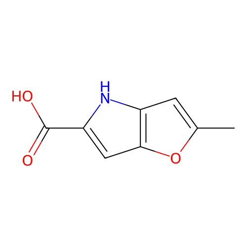 2-methyl-4H-furo(3,2-b)pyrrole-5-carboxylic acid structure