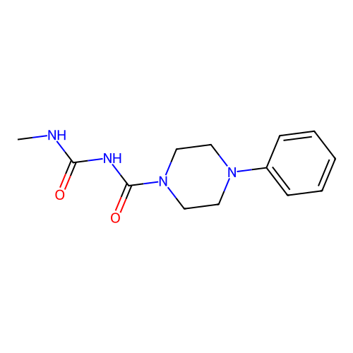 1-Piperazinecarboxamide, N-((methylamino)carbonyl)-4-phenyl- structure