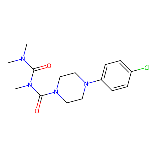 1-(4-Chlorophenyl)-4-(2,4,4-trimethylallophanoyl)piperazine structure