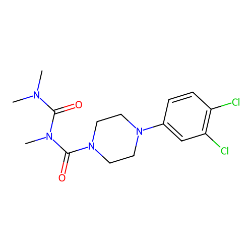 1-(3,4-Dichlorophenyl)-4-(2,4,4-trimethylallophanoyl)piperazine structure