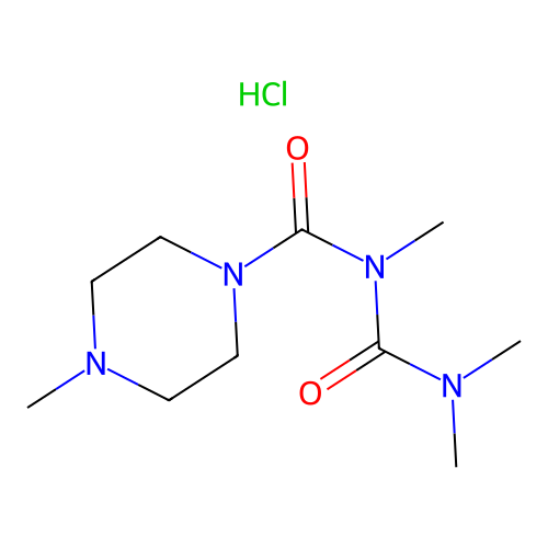 1-Methyl-4-(2,4,4-trimethylallophanoyl)piperazine hydrochloride structure