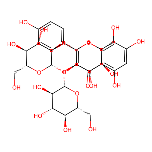Kaempferol 3-sophorotrioside structure