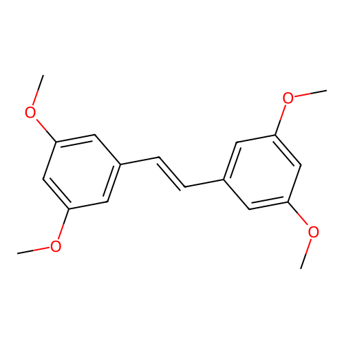 Benzene, 1,1'-(1E)-1,2-ethenediylbis[3,5-dimethoxy- structure