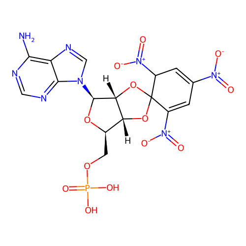 2',3'-O-Trinitrophenyl-adenosine-5'-monophosphate triethylammonium salt structure