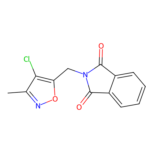 4-Chloro-3-methyl-5-(phthalimidomethyl)isoxazole structure