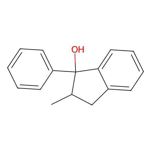 2-Methyl-1-phenyl-2,3-dihydroinden-1-ol structure