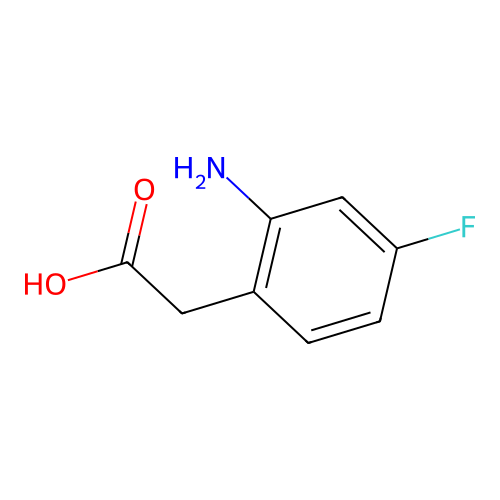 2-(2-Amino-4-fluorophenyl)acetic acid structure