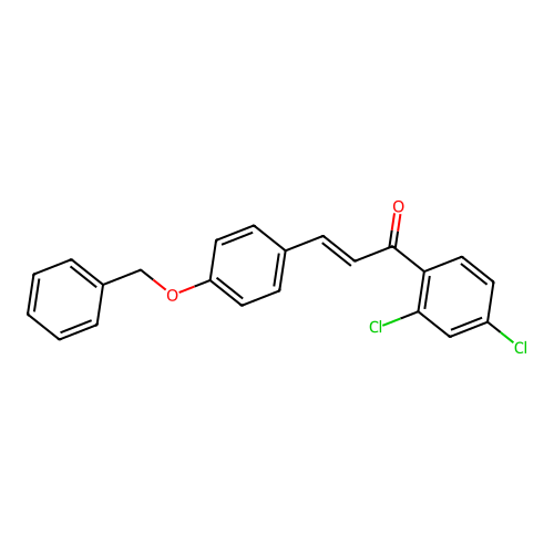 3-(4-Benzyloxyphenyl)-1-(2,4-dichlorophenyl)prop-2-en-1-one structure