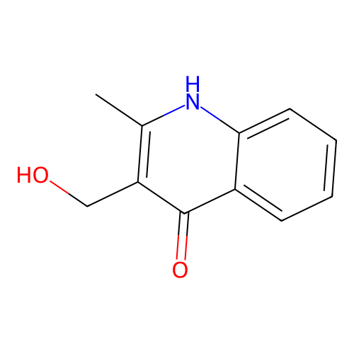 3-(Hydroxymethyl)-2-methyl-4-quinolinol structure