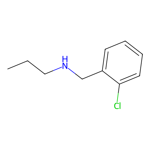 N-(2-chlorobenzyl)propan-1-amine structure