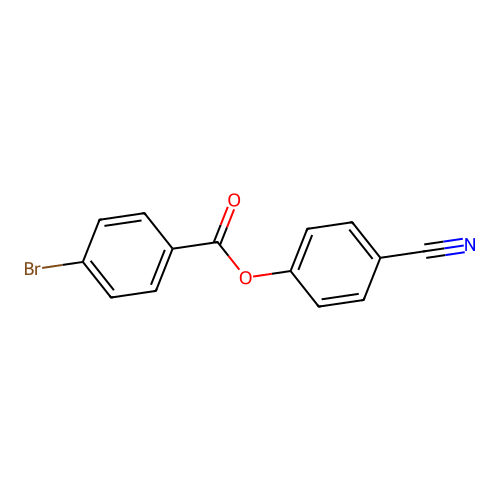 (4-Cyanophenyl) 4-bromobenzoate structure