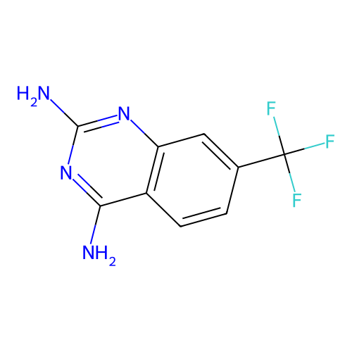 2,4-Quinazolinediamine, 7-(trifluoromethyl)- structure