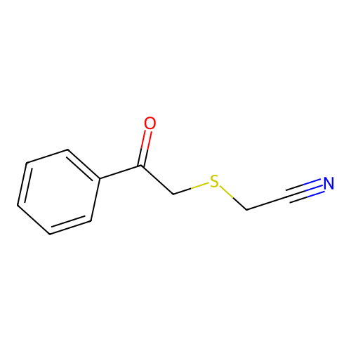 2-Phenacylsulfanylacetonitrile structure