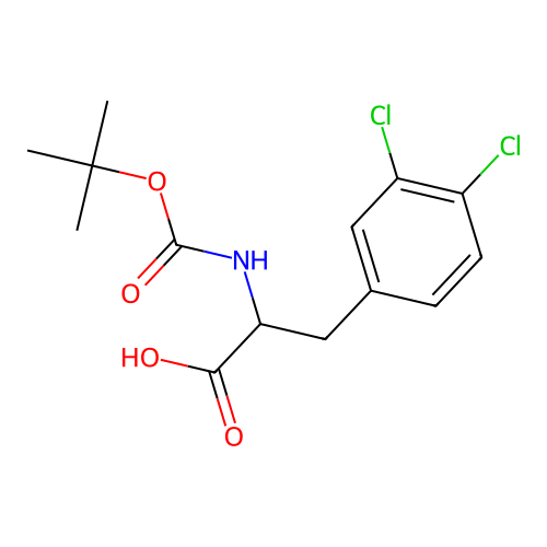 3-(3,4-dichlorophenyl)-2-[(2-methylpropan-2-yl)oxycarbonylamino]propanoic Acid structure