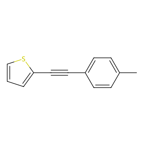 Thiophene, 2-[(4-methylphenyl)ethynyl]- structure