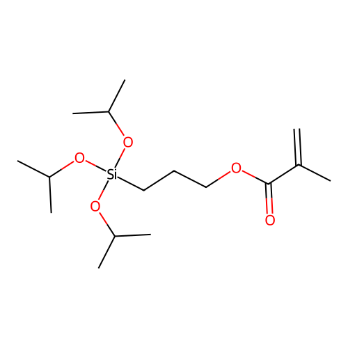 3-(Tris(1-methylethoxy)silyl)propyl methacrylate structure