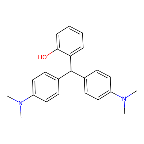 Phenol, 2-[bis[4-(dimethylamino)phenyl]methyl]- structure