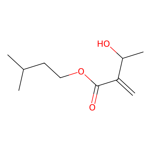 3-Methylbutyl 3-hydroxy-2-methylidenebutanoate structure