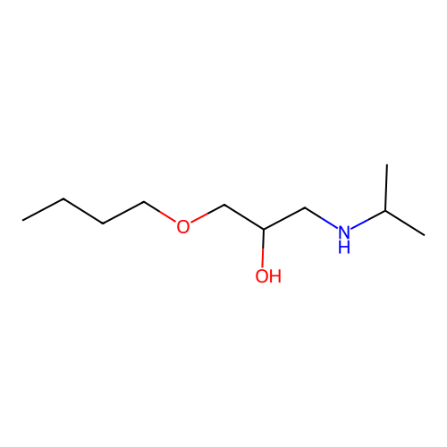 2-Propanol, 1-butoxy-3-((1-methylethyl)amino)- structure