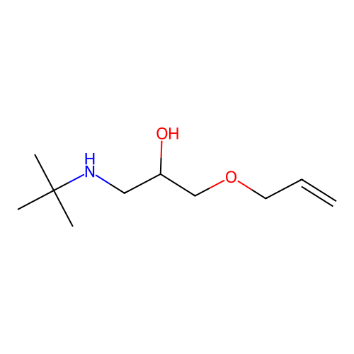 2-Propanol, 1-((1,1-dimethylethyl)amino)-3-(2-propenyloxy)- structure