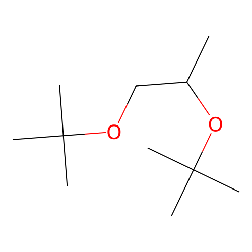 Propylene glycol di-tert-butyl ether structure