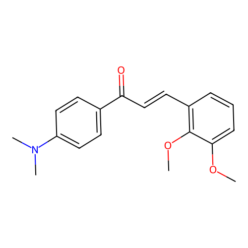(2E)-3-(2,3-Dimethoxyphenyl)-1-[4-(dimethylamino)phenyl]-2-propen-1-one structure