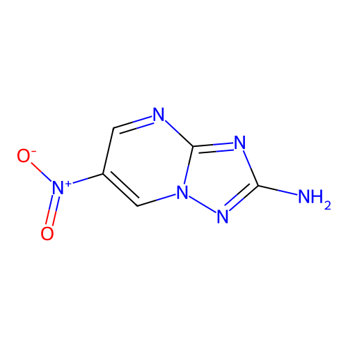 6-Nitro-(1,2,4)triazolo(1,5-A)pyrimidin-2-ylamine structure
