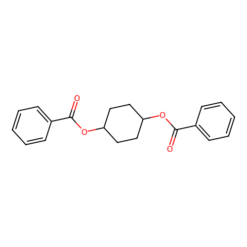 1,4-Dibenzoyloxycyclohexan structure