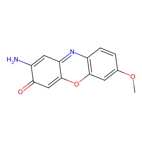 2-Amino-7-methoxy-3h-phenoxazin-3-one structure