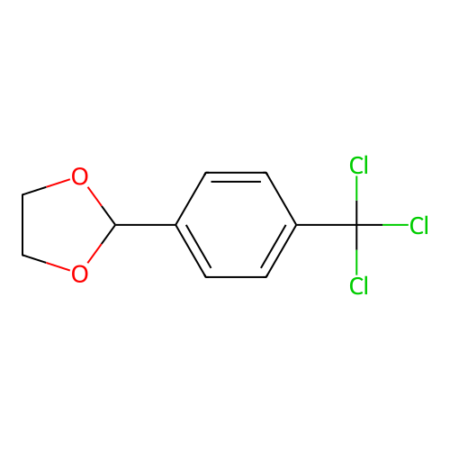 2-[4-(Trichloromethyl)phenyl]-1,3-dioxolane structure