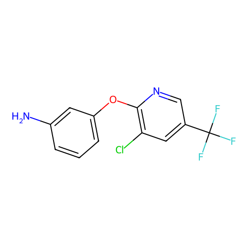 3-[3-Chloro-5-(trifluoromethyl)pyridin-2-yloxy]aniline structure