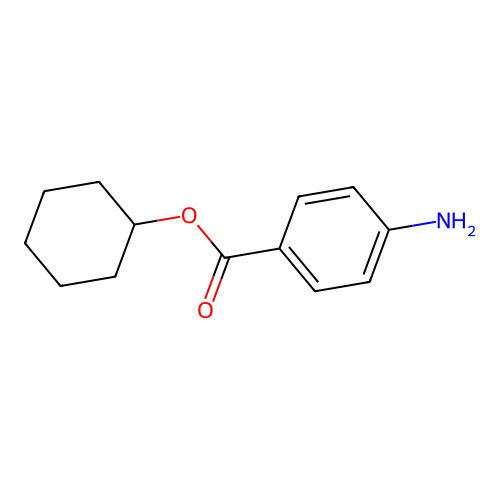 Cyclohexyl 4-aminobenzoate structure