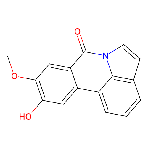 7H-Pyrrolo(3,2,1-de)phenanthridin-7-one, 10-hydroxy-9-methoxy- structure