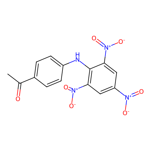 N-(4-Acetylphenyl)-2,4,6-trinitroaniline structure