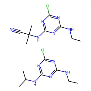 Atrazine-cyanazine mixt. structure