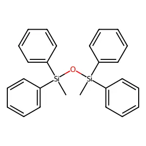 Tetraphenyl dimethyl disiloxane structure