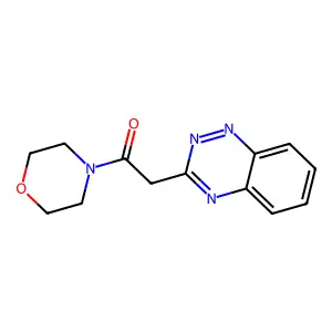Morpholine, 4-(1,2,4-benzotriazin-3-ylacetyl)- structure