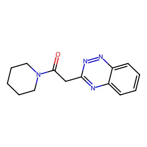 Piperidine, 1-(1,2,4-benzotriazin-3-ylacetyl)- structure