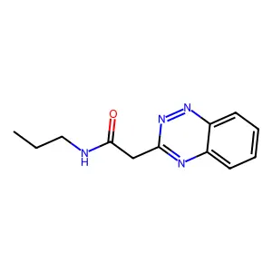 N-丙基-1,2,4-苯并三嗪-3-乙酰胺 structure
